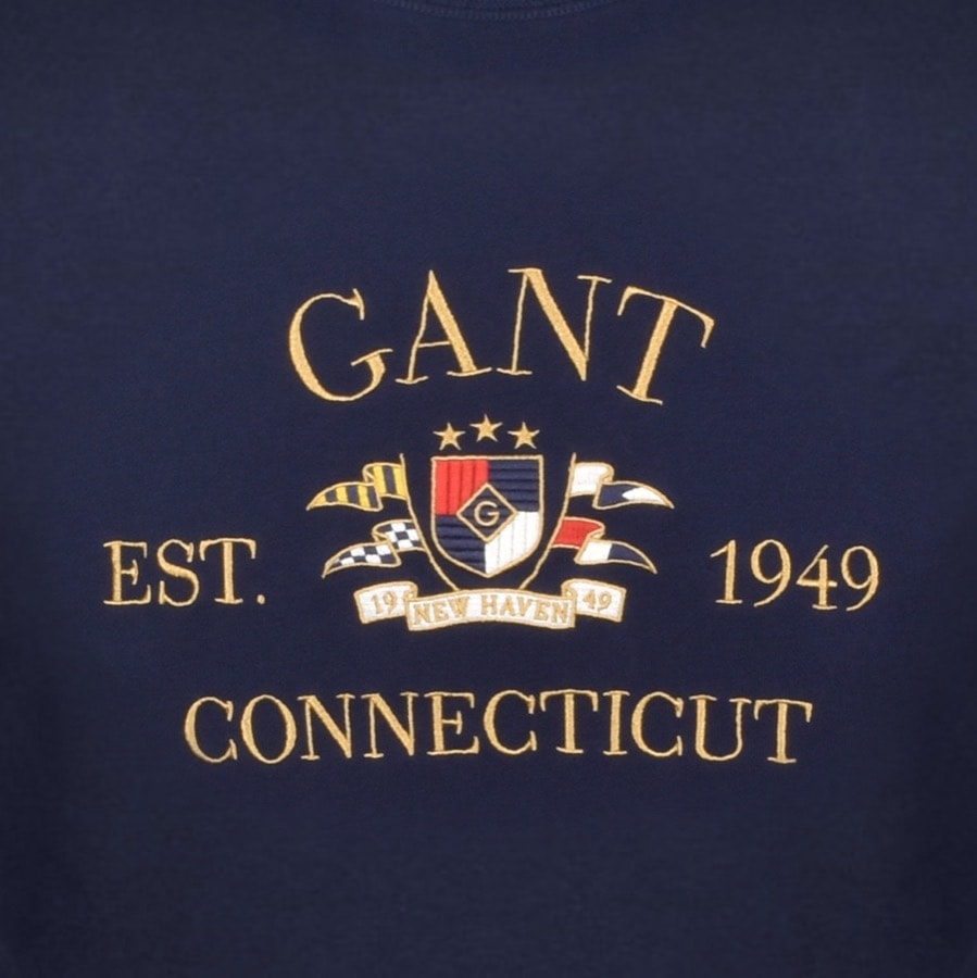 Alternative Image for ProductGant Flag Crest Crew Neck Sweatshirt Blue3